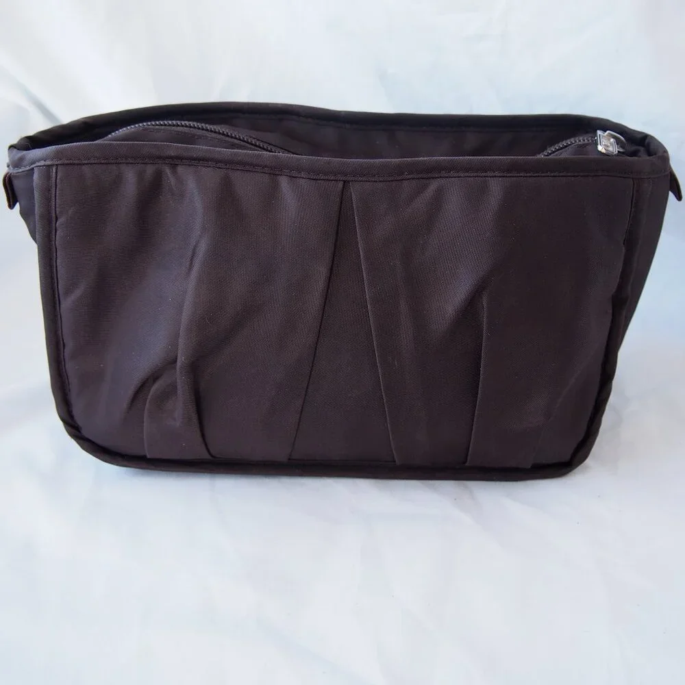 Lug Parasail Brown Cosmetic Case/Crossbody w/Strap,Travel